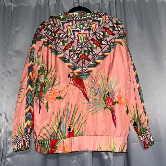 FARM Rio Pink Tropical Bomber Jacket - Picture 4 of 7